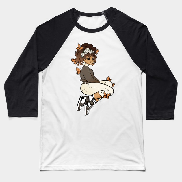 Butterfly Effect Baseball T-Shirt by aliyahart